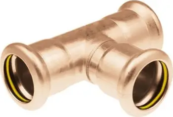 Tee kompresimi për gaz Kan-therm Xpress, 15 mm, bakri