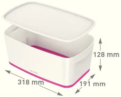 Kuti organizimi Leitz MyBox me kapak, 5L, e bardhë - 1
