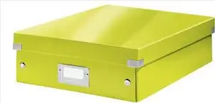 Kuti organizuese Leitz Click & Store Large, me ndarje, 280 x 100 x 370 mm, rozë