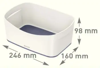 Kuti organizuese Leitz MyBox 52571001, pa kapak, e bardhë