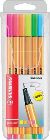 Set i ngjyrave Stabilo Fineliner 234847, 6 ngjyra