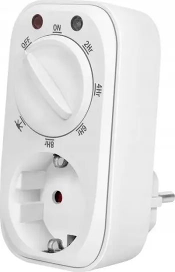 Kohëmatës elektrik LogiLink ET0012, mekanik, me sensor muzgu, i bardhë