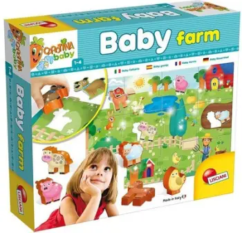 Puzzle Lisciani Carotina Baby Farm 67848, 12 elemente