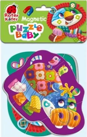 Puzzle magnetike e butë Roter Kafer, Luani dhe Hipopotami - 1