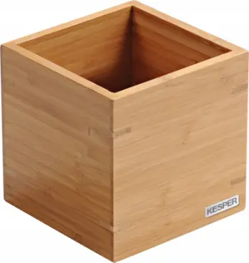 Kuti organizuese Kesper Bamboo, 13 x 13 cm, bambu natyrale