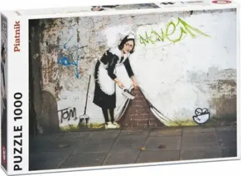 Puzzle muri Banksy Maid, 1000 copa, 49 x 68 cm