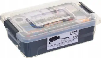 Kuti organizuese plastike Emako, 22 x 15.5 x 6.5 cm, shumëngjyrëshe