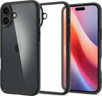 Mbulesë telefoni Spigen Ultra Hybrid, për iPhone 16 Plus, Matte Black - 1