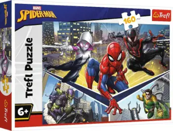 Puzzle Trefl Disney Marvel Spiderman 15422, 160 pjesë, 41 x 27.5 cm, me figura shumëngjyrëshe