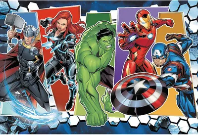 Puzzle Trefl Disney Marvel: The Invincible Avengers, 60 elemente, 33 x 22 cm - 3