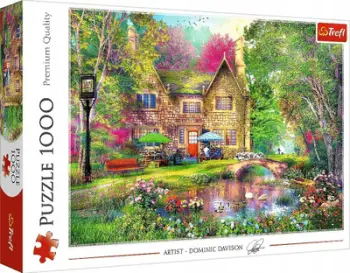 Puzzle Trefl Forest Haven, 1000 pjesë, peizazh pyjor, shumëngjyrësh