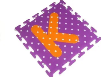 Puzzle shkumë Leantoys, alfabet dhe numra, 36 copë, shumëngjyrëshe