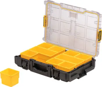 Kuti organizuese veglash DeWalt Toughsystem V2 DWST83394-1, e thellë, IP65, e verdhë