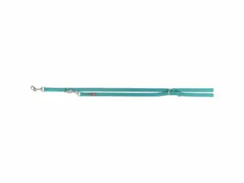 Set jakë dhe lidhëse qeni Trixie Premium Adjustable Double Layer, 200cm, 2.5cm, ngjyrë aqua
