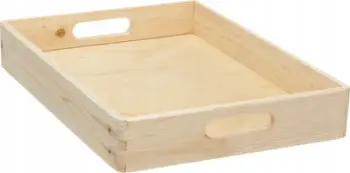 Kuti organizuese Zeller, dru masiv, 40x30x7cm, kafe natyrale