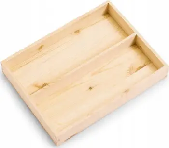 Kuti organizuese Zeller Present, insert me ndarje 40 x 30 x 5 cm, dru pishe, natyrale