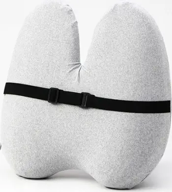 Set jastëk lumbal dhe jastëk ulëse, ergonomik, memory foam, gri