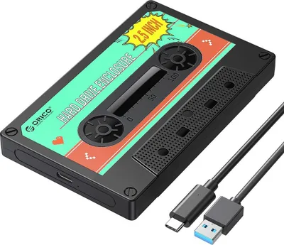 Kuti për disk Orico 2.5", USB C, 6Gbps, e zezë - 1