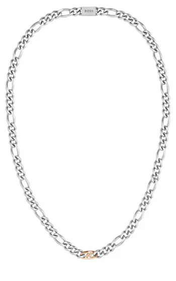 Qafore për meshkuj Hugo Boss Rian 1580586, e argjendtë