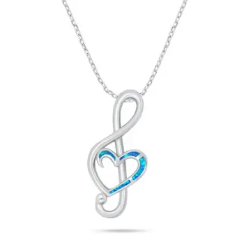 Qafore për femra Brilio Silver Treble Clef NCL164WB, e argjendtë