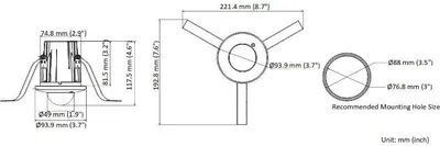 Kamerë IP Hikvision DS-2CD2E43G2-U, 4MP, 2.8mm, e bardhë - 2