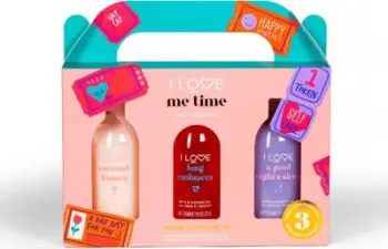 Set kujdesi personal I Love ILOVE Me Time Self Care, aromë qershi dhe livandë, rozë