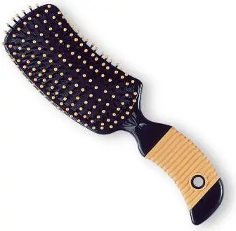 Furçë flokësh Top Choice Hair 2670, e madhe, formë vale, e zezë