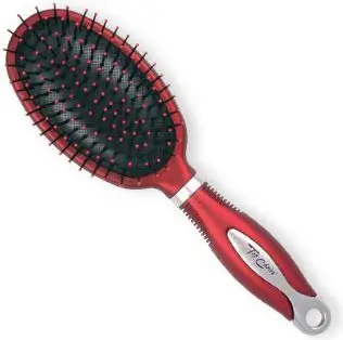 Furçë flokësh Top Choice Wide Brush, e gjerë, silver burgundy