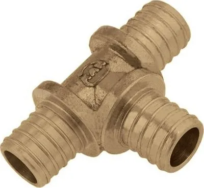 Teu reduktues KAN-therm Brass Push, 18x2.0, 12x2.0, bronzi - 1