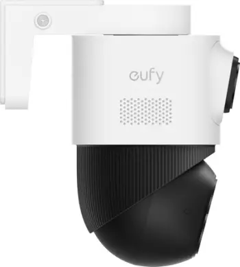 Kamerë sigurie PoE bullet-PTZ Eufy Security S4 (Anker) T8E00321, 16MP tri-lens, 4K wide-angle + 2K PTZ, 8× zoom, 360° rrotullim, IP65, bardh/zi