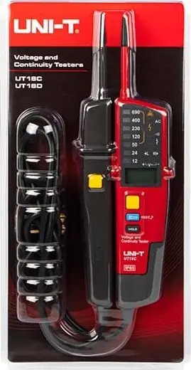 Testues tensioni UNI-T UT18C, 690V, LCD, i kuq