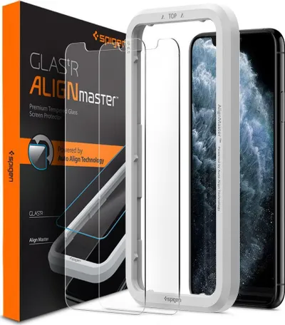 Xham mbrojtës Spigen Alm Glas Tr Slim 2-Pack, për Iphone 11 Universal - 1