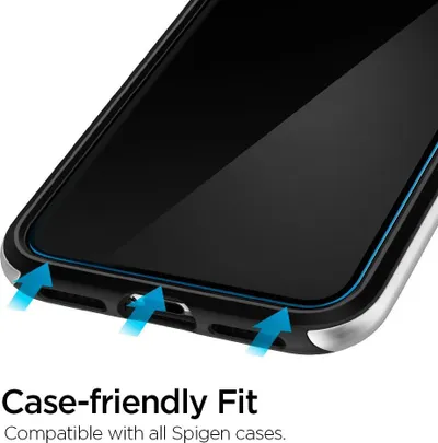 Xham mbrojtës Spigen Alm Glas Tr Slim 2-Pack, për Iphone 11 Universal - 4