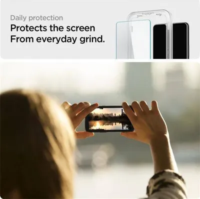 Xham mbrojtës Spigen Glas.TR AlignMaster, për Samsung Galaxy A53 5G, 2 copë, transparent - 4
