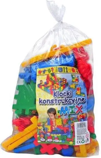 Blloqe ndërtimi Czako Mix, 60 elemente, shumëngjyrësh