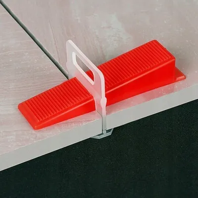Set kunja nivelimi për pllaka, 100 copë, plastikë, portokalli - 3