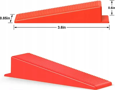 Set kunja nivelimi për pllaka, 100 copë, plastikë, portokalli - 4