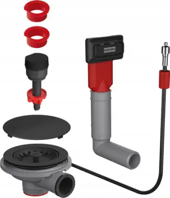 Set kullimi Franke 112.0658.446, me mbyllje automatike, black matt