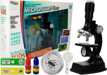Mikroskop edukativ Leantoys, zmadhim deri 900x, për fëmijë