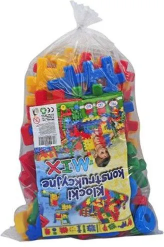Blloqe strukturore Baczek Waffle Mix, 40 copë, shumëngjyrëshe - 1