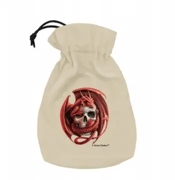 Qese zare Q Workshop Anne Stokes Skull Embrace, me litar mbyllës, dizajn i errët