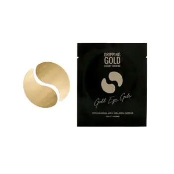 Qeska për zonën e syve Dripping Gold Invigorating Gel Eye Pads, 5 copë