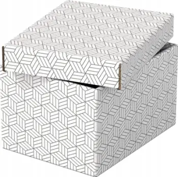 Set kuti ruajtëse Esselte Home Storage and Gift Box Small 628280, set 3 copë, të bardha