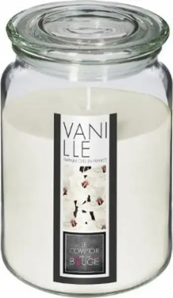 Qiri aromatik Atmosphera Interior Creator Vanilla, 510g, enë qelqi, i bardhë