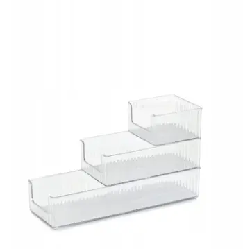 Set kuti organizuese Zeller Present, 3 pjesë, plastikë transparente