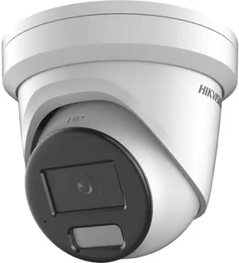Kamerë sigurie Hikvision AcuSense 4MP, strobe light, rrjet