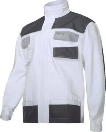 Bluza pune Lahti Pro L4041356, 100% pambuk, XL 56, e bardhë gri