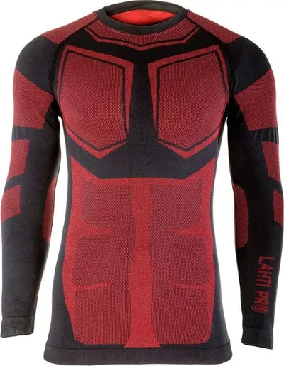 Bluza termoaktive Lahti Pro, S M, e zezë e kuqe - 1