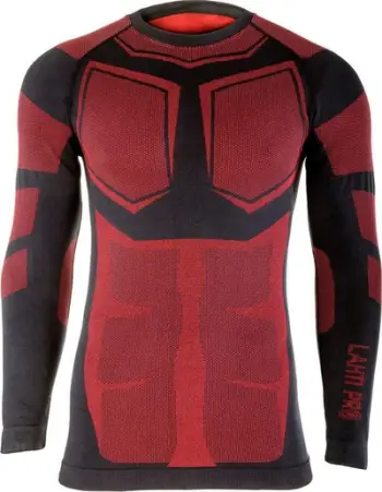 Bluza termoaktive Lahti Pro, S M, e zezë e kuqe