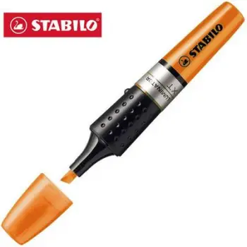 Marker fluoreshent Stabilo Luminator 71 54, set 5 copë, portokalli